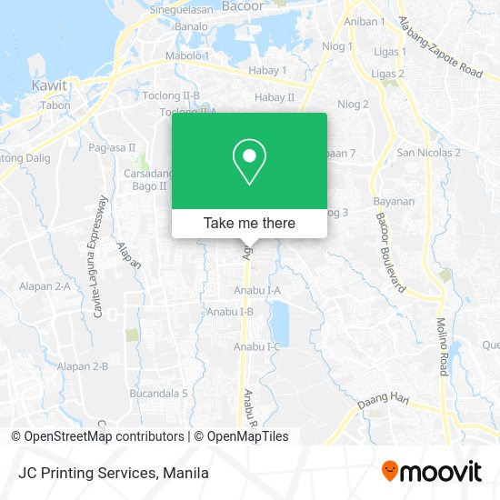 JC Printing Services map