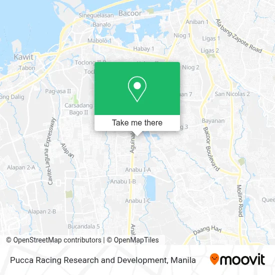 Pucca Racing Research and Development map