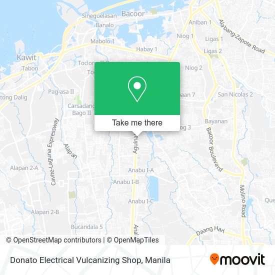 Donato Electrical Vulcanizing Shop map