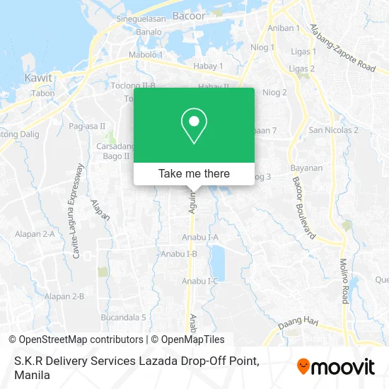 S.K.R Delivery Services Lazada Drop-Off Point map