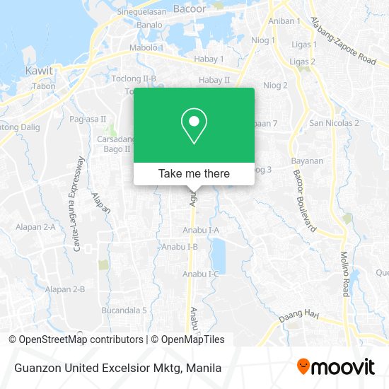 Guanzon United Excelsior Mktg map