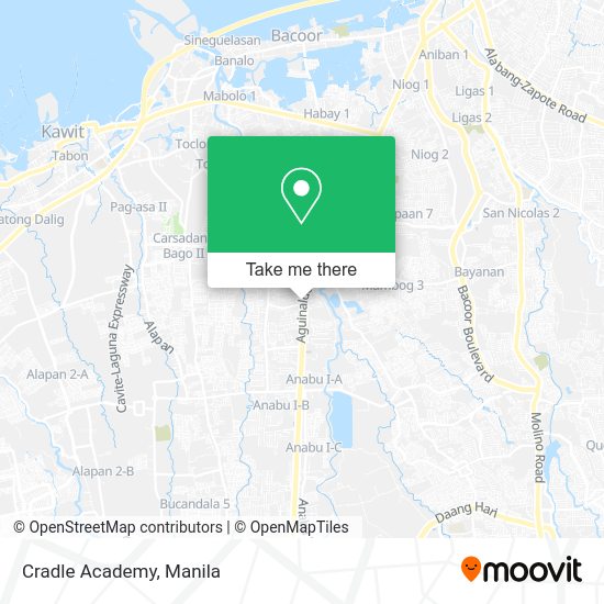 Cradle Academy map