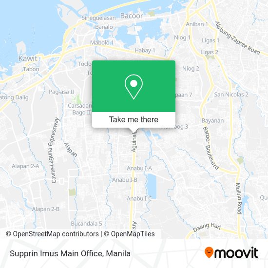 Supprin Imus Main Office map