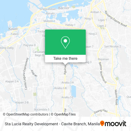 Sta Lucia Realty Development - Cavite Branch map