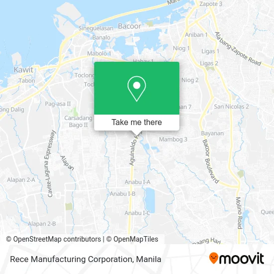 Rece Manufacturing Corporation map