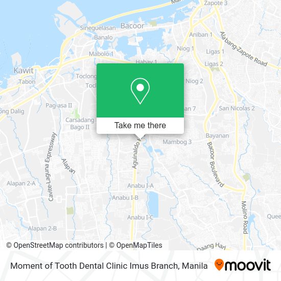 Moment of Tooth Dental Clinic Imus Branch map