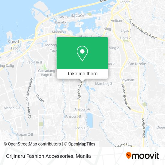 Orijinaru Fashion Accessories map