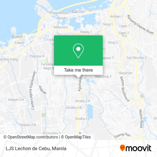 LJS Lechon de Cebu map