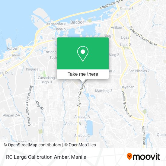 RC Larga Calibration Amber map