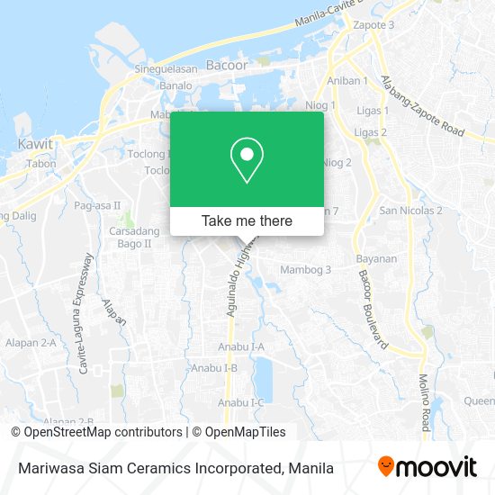 Mariwasa Siam Ceramics Incorporated map