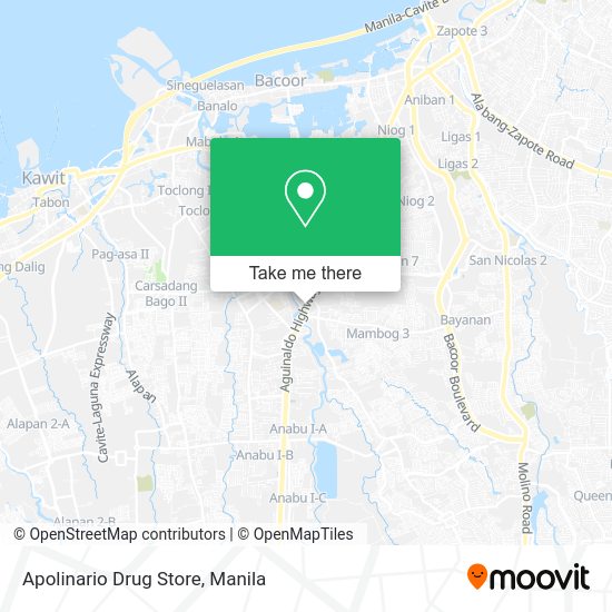 Apolinario Drug Store map