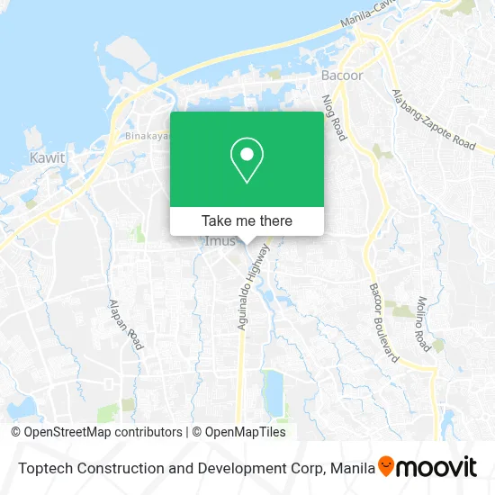 Toptech Construction and Development Corp map