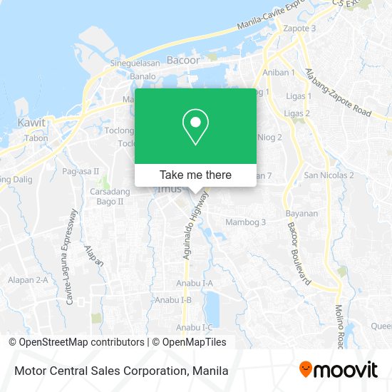 Motor Central Sales Corporation map