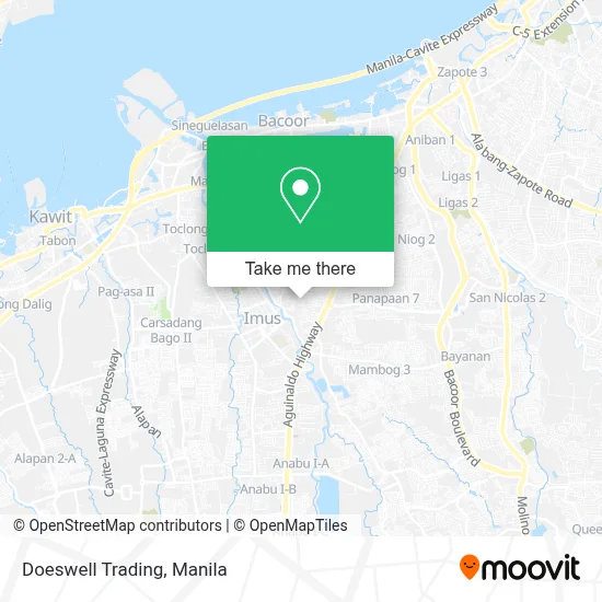 Doeswell Trading map