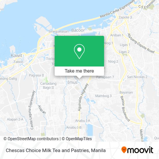 Chescas Choice Milk Tea and Pastries map