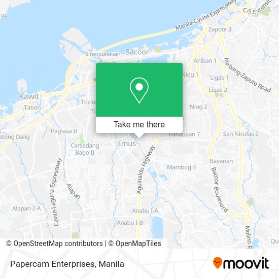 Papercam Enterprises map