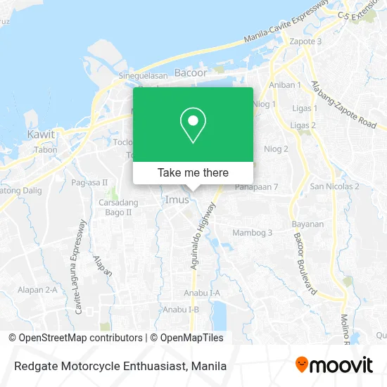 Redgate Motorcycle Enthuasiast map