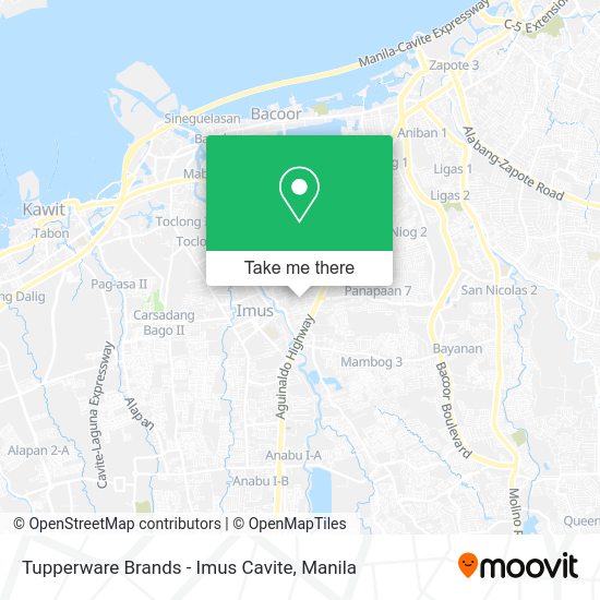 Tupperware Brands - Imus Cavite map