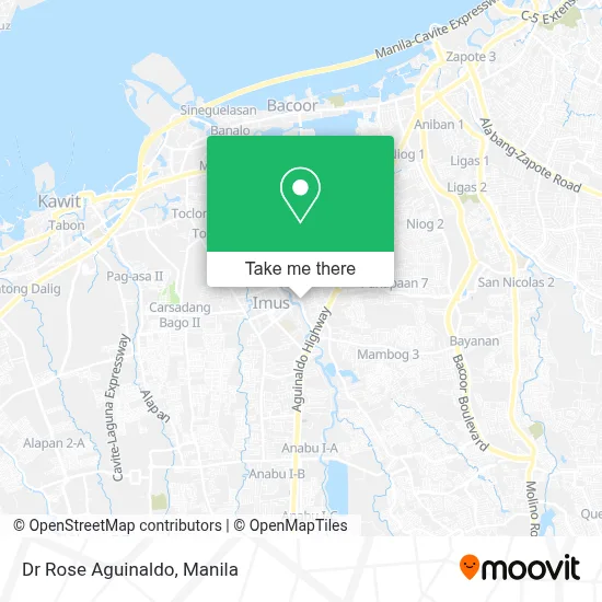 Dr Rose Aguinaldo map
