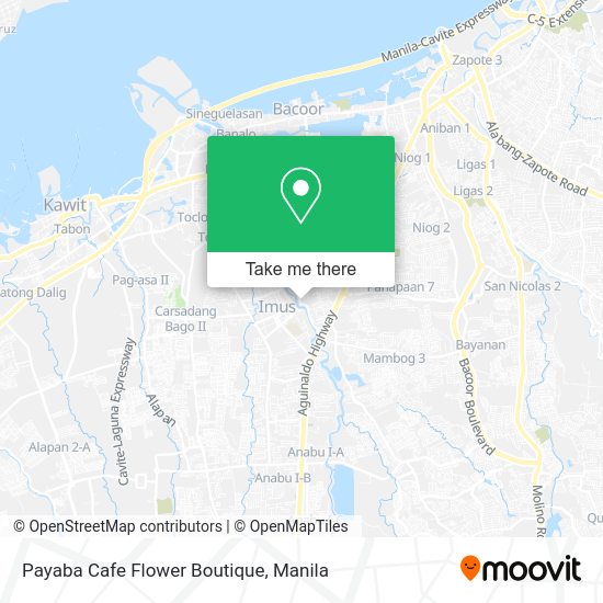 Payaba Cafe Flower Boutique map
