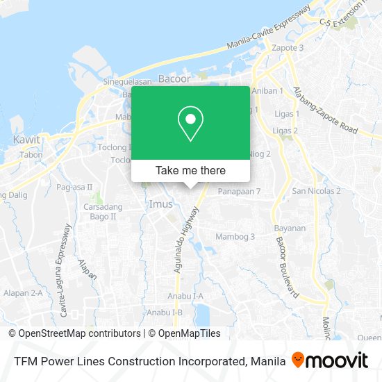 TFM Power Lines Construction Incorporated map