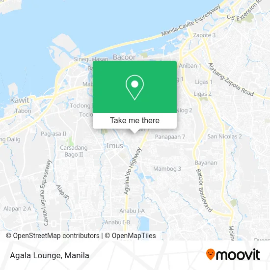 Agala Lounge map