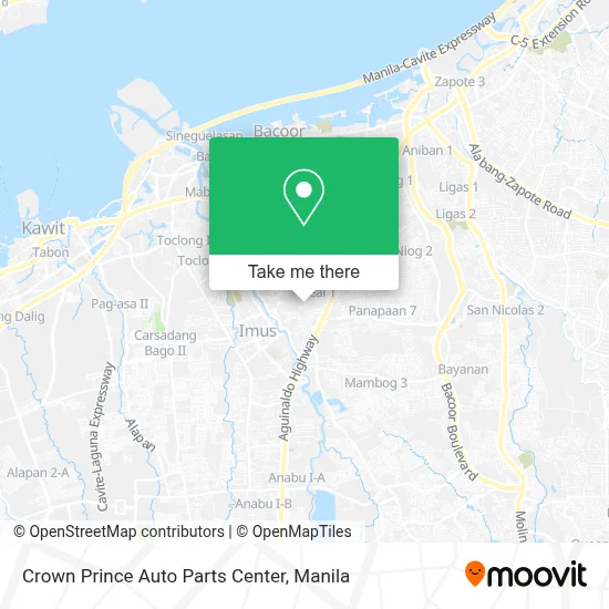 Crown Prince Auto Parts Center map