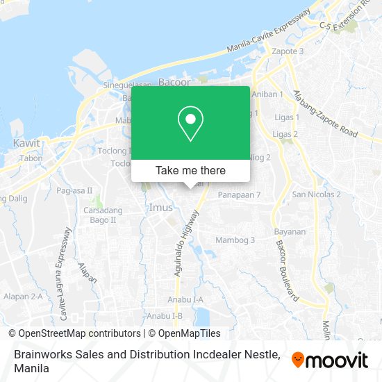 Brainworks Sales and Distribution Incdealer Nestle map
