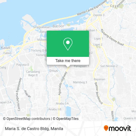 Maria S. de Castro Bldg map