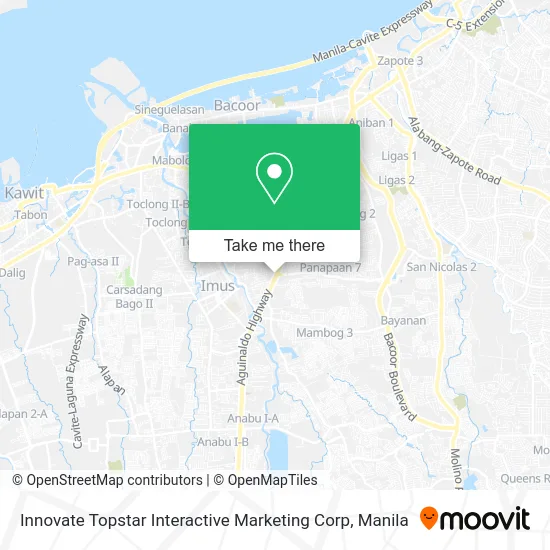 Innovate Topstar Interactive Marketing Corp map