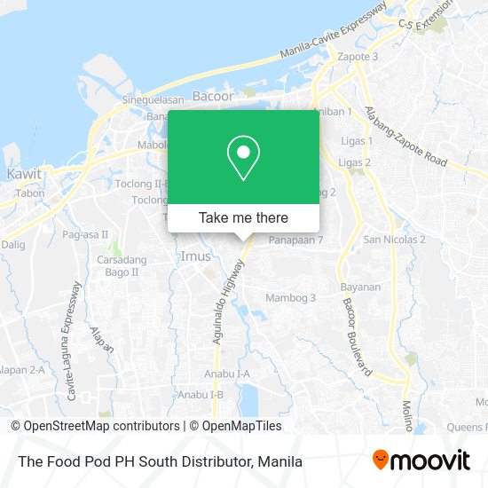 The Food Pod PH South Distributor map