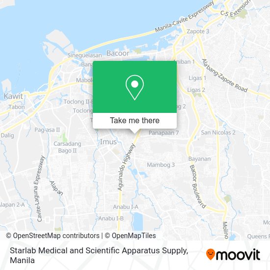 Starlab Medical and Scientific Apparatus Supply map