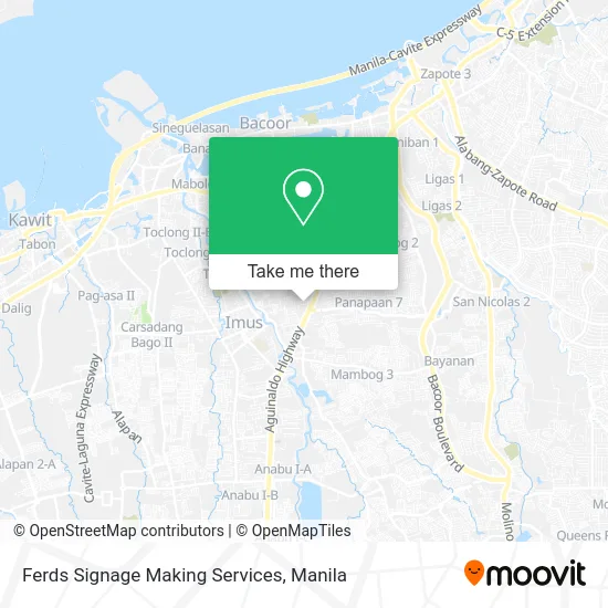 Ferds Signage Making Services map