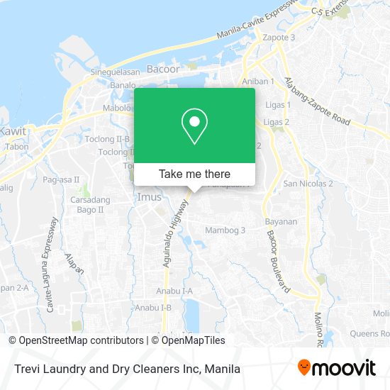 Trevi Laundry and Dry Cleaners Inc map