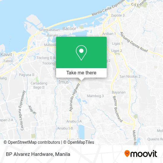 BP Alvarez Hardware map