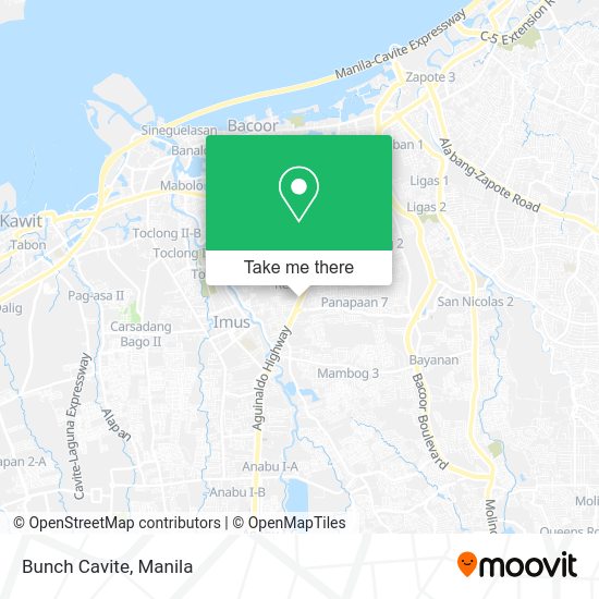 Bunch Cavite map