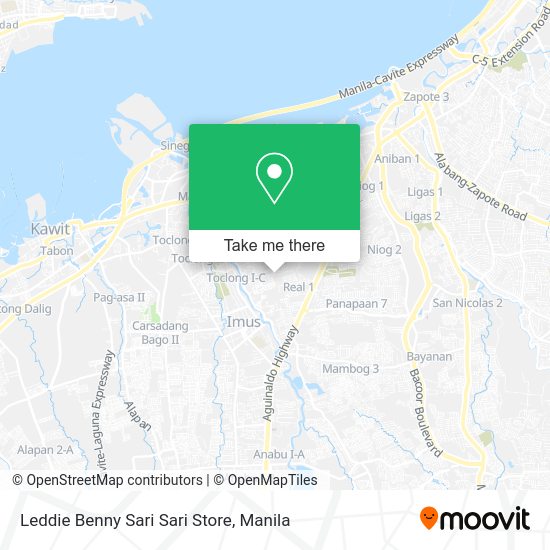Leddie Benny Sari Sari Store map