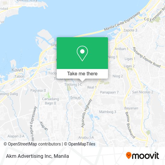 Akm Advertising Inc map