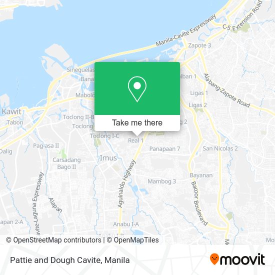 Pattie and Dough Cavite map