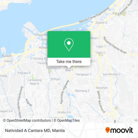 Natividad A Cantara MD map