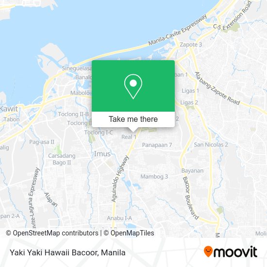 Yaki Yaki Hawaii Bacoor map