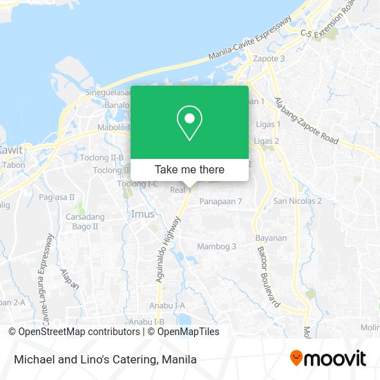 Michael and Lino's Catering map