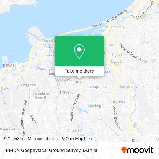 BMDN Geophysical Ground Survey map