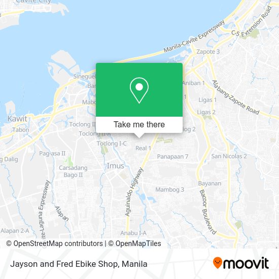 Jayson and Fred Ebike Shop map