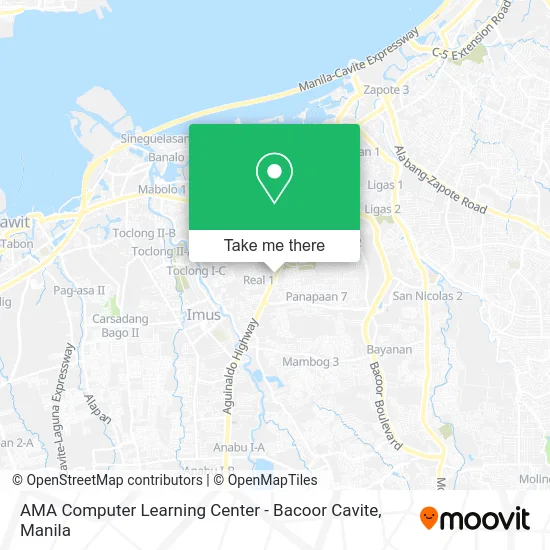 AMA Computer Learning Center - Bacoor Cavite map