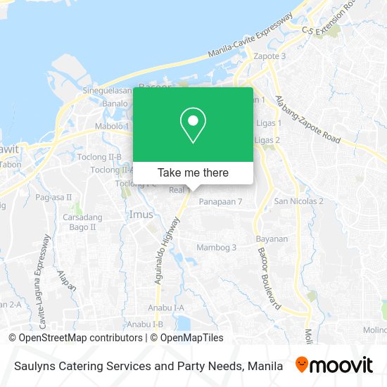 Saulyns Catering Services and Party Needs map