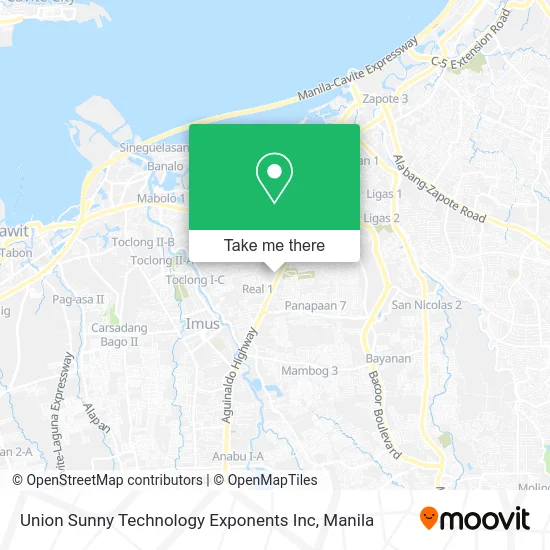 Union Sunny Technology Exponents Inc map