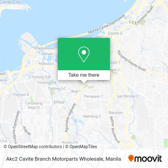 Akc2 Cavite Branch Motorparts Wholesale map