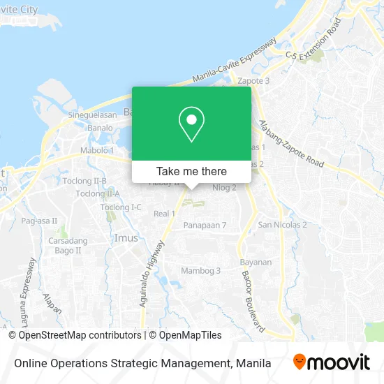 Online Operations Strategic Management map