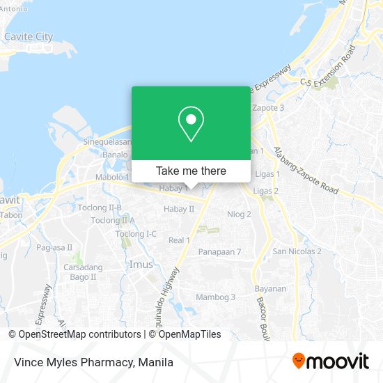 Vince Myles Pharmacy map